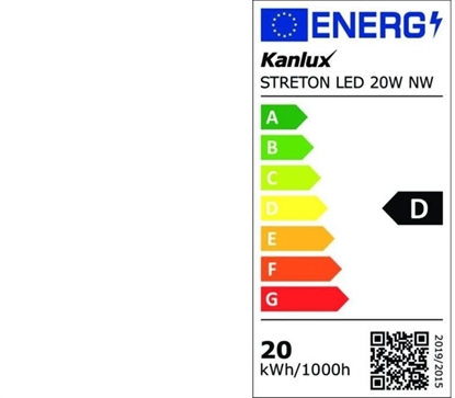 Attēls no Oprawa uliczna LED STRETON 20W 2800lm 4000K IK08 IP66 Ikl. ochr. ENEC 5 Lat Gwar. 36228