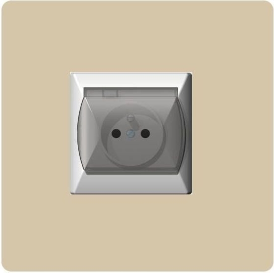 Picture of Ospel Gniazdo Akcent hermetyczne z uziemieniem beowe (GPH-1AZ/01/d)