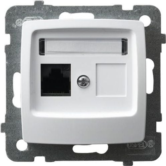 Picture of Ospel Gniazdo komputerowe Karo pojedyncze RJ45 5e biae (GPK-1S/K/m/00)