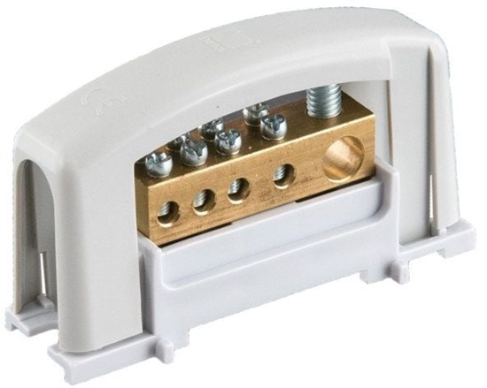 Изображение Pawbol Zacisk prdowy 1x25, 4x10 szary z pokryw na szyn TH35 (E.4124SP)