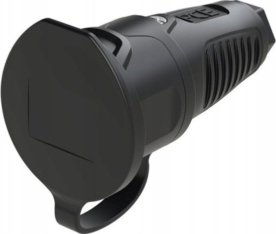 Picture of PCE Gniazdo gumowe z zatyczk 16A 2P+Z 230V IP54 z bolcem uziemiajcym 2411-ss
