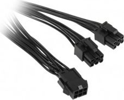 Attēls no PCIe 6-pin - PCIe 6-pin x2, 0.15m, Czarny (ZUAD-766)