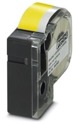 Picture of Phoenix Contact Etykieta termiczna ciga w kasecie óta z czarnym nadrukiem 18mm MM-EMLF (EX18)R C1 YE/BK do drukarki THERMOFOX 0803943