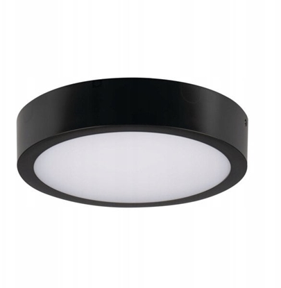Изображение Plafon LED DABER 12-20W CCT B okrga Ø30 max 2560lm barwa neutralna/ciepa IP66 IK10 II kl. czarny PZH 5 lat Gwar. 39026