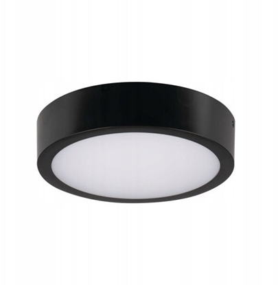 Изображение Lampa sufitowa Kanlux Plafon LED DABER 8-13W CCT B Ø25 max 1490lm barwa neutralna/ciepa IP66 IK10 II kl. czarny PZH 5 lat Gwar. 39022