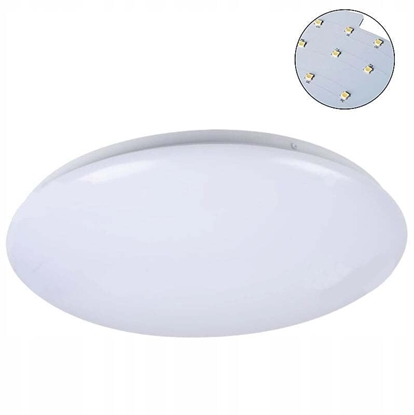 Изображение Plafoniera LED CORSO LED V2 12-NW okrga fi28 900lm 12W 4000K barwa neutralna IP44 biaa 31220