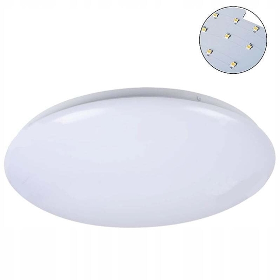 Picture of Plafoniera LED CORSO LED V2 12-NW okrga fi28 900lm 12W 4000K barwa neutralna IP44 biaa 31220