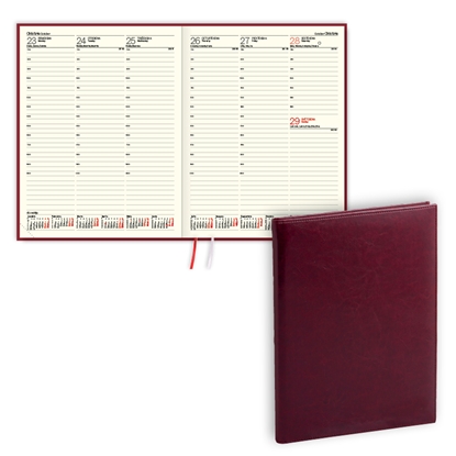 Picture of Plānotājs 2026.gadam EKO Advocate A4, nedēļa,  mākslīgā āda, bordo