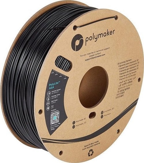 Изображение Poly Filament Polymaker PolyLite ASA 1,75mm 1kg - Black}