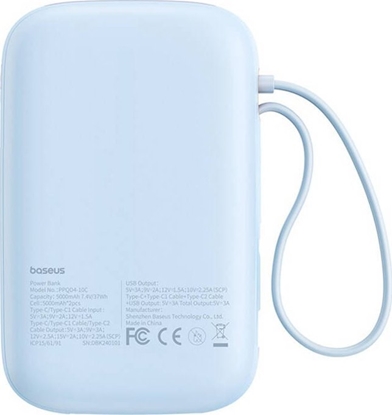Attēls no Powerbank Baseus QPow 2 10000mAh Niebieski
