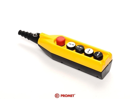 Picture of Promet Kaseta sterownicza 5 przycisków w tym przycisk awaryjnego stopu 30mm dwie prdkoci - PV5E30B44