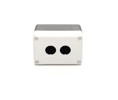 Picture of Promet Kaseta sterownicza na 2 przyciski/lampki pusta czarno-szara - T0-PY2BOS