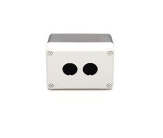 Picture of Promet Kaseta sterownicza na 2 przyciski/lampki pusta czarno-szara - T0-PY2BOS