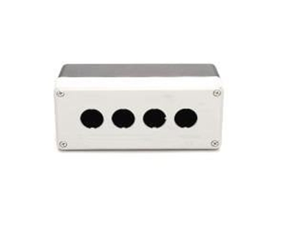 Picture of Promet Kaseta sterownicza na 4 przyciski/lampki pusta czarno-szara T0-PY4BOS