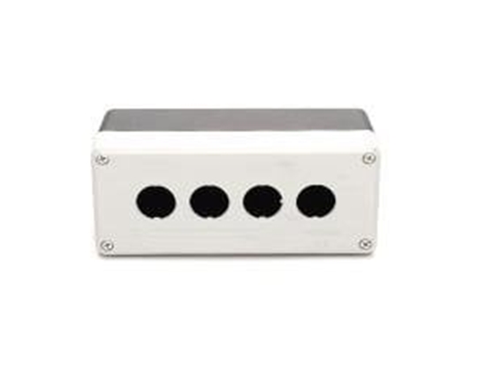 Picture of Promet Kaseta sterownicza na 4 przyciski/lampki pusta czarno-szara T0-PY4BOS