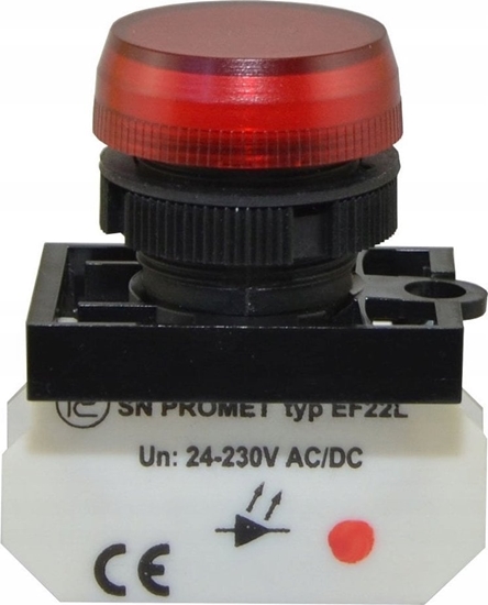 Picture of Promet Lampka NEF22 czerwona W0-LD-NEF22TLD C