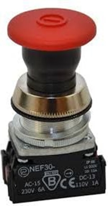 Picture of Promet Przycisk bezpieczestwa 30mm 0Z 2R (W0-NEF30-UDR 2Y C)