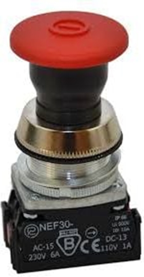 Picture of Promet Przycisk bezpieczestwa 30mm 0Z 2R (W0-NEF30-UDR 2Y C)