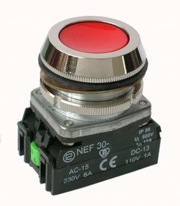 Picture of Promet Przycisk bezpieczestwa NEF30 30mm czerwony - W0-NEF30-K XY C