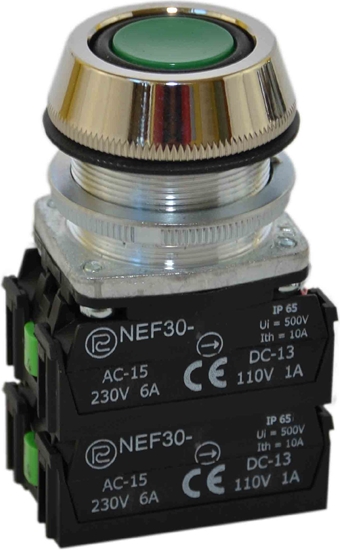 Picture of Promet Przycisk sterowniczy NEF30-UK 2X2Y Z zielony (W0-NEF30-UK 2X2Y Z)