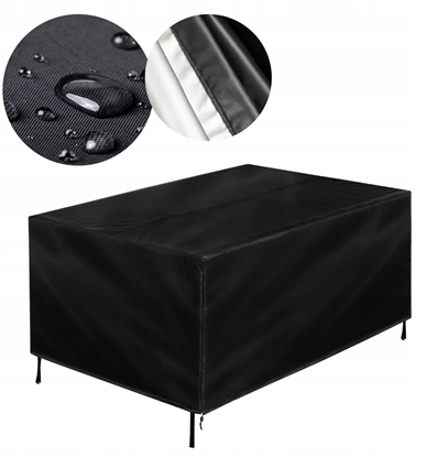 Attēls no R4 POKROWIEC NA MEBLE OGRODOWE CZARNY