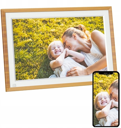 Изображение Ramka cyfrowa AgfaPhoto Ramka Cyfrowa 10" Lcd Hd Wifi Auto Obrót Czujnik Ruchu Pami 32gb / Apf1000 Wi-fi / Brzowy