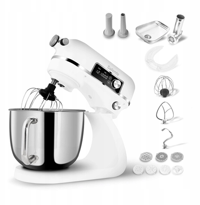 Attēls no Robot kuchenny Evolveo Salente DigiChef+ robot kuchenny, misa ze stali nierdzewnej 6 litrów, maszynka do misa, wywietlacz cyfrowy, biay