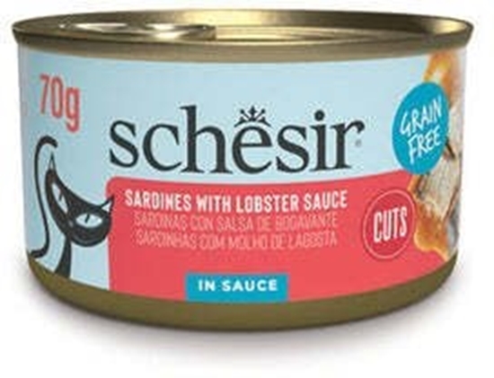 Picture of Schesir Cat Can Grill mokra karma dla kota, sardynki w sosie z homara, 70g, puszka