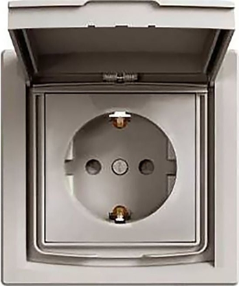 Picture of Schneider Electric ASFORA Gniazdo SCHUKO IP44 z ramk 1-krotne brz (EPH3100369)