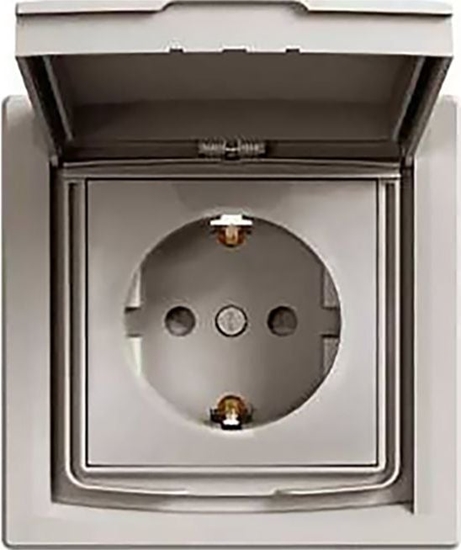 Picture of Schneider Electric ASFORA Gniazdo SCHUKO IP44 z ramk 1-krotne brz (EPH3100369)