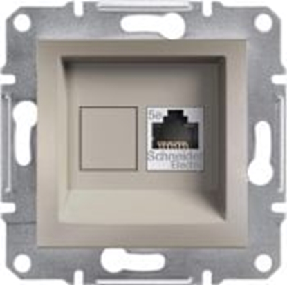 Picture of Schneider Electric Gniazdo komputerowe Asfora kat. 5e UTP bez ramki brz (EPH4300169)