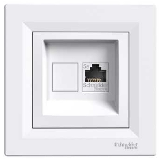 Picture of Schneider Electric Gniazdo komputerowe ASFORA pojedyncze RJ45 kat.5e biae - EPH4300121