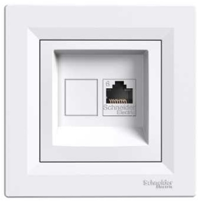 Picture of Schneider Electric Gniazdo komputerowe ASFORA pojedyncze RJ45 kat.6 biae - EPH4700121