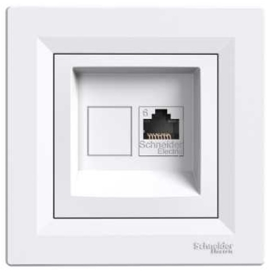 Picture of Schneider Electric Gniazdo komputerowe ASFORA pojedyncze RJ45 kat.6 biae - EPH4700121