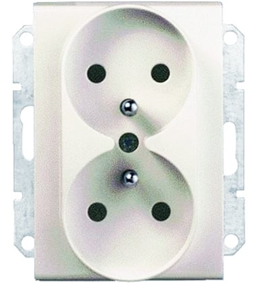 Picture of Schneider Electric Gniazdo podwójne z/u 16A satyna - SDN2800968