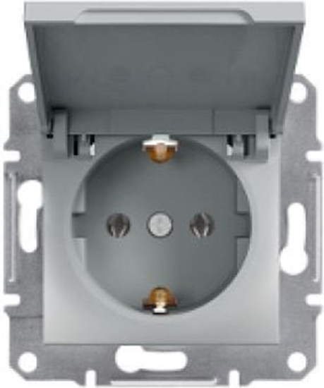Picture of Schneider Electric Gniazdo pojedyncze Asfora uziemienie schuko z ramka stalowy (EPH3100362)