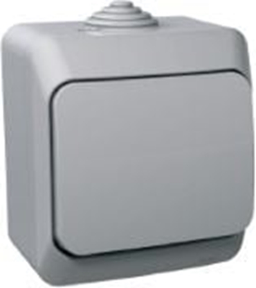 Attēls no Schneider Electric Gniazdo pojedyncze Cedar Plus z/u z klapk i przesonami 16A IP44 szare (WDE000640)
