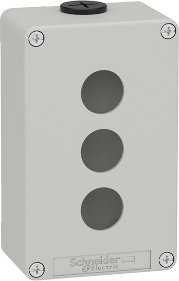 Picture of Schneider Electric Harmony XAP Kaseta sterownicza pusta szara 3 otwory XAPD2203