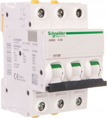 Изображение SCHNEIDER ELECTRIC IC60H CIRCUIT BREAKER 3P C6A 1