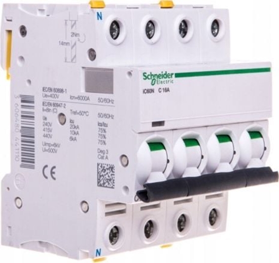 Picture of SCHNEIDER ELECTRIC IC60N 3+NX16A/C/6KA