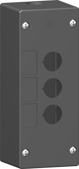 Picture of Schneider Electric Kaseta sterownicza pusta 3 wycicia, 3 otwory pion. XALG03