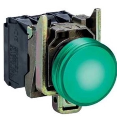 Attēls no Schneider Electric Lampka sygnalizacyjna 22mm zielona 24V AC/DC LED - XB4BVB3