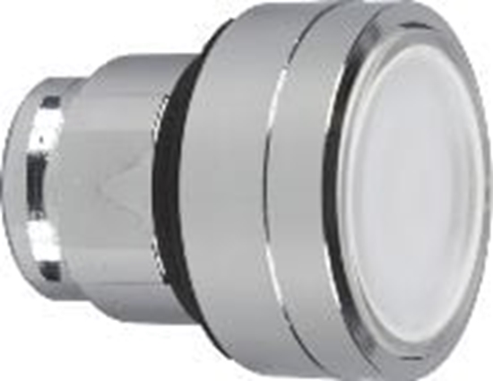 Picture of Schneider Electric Napd przycisku biay z podwietleniem bez samopowrotu (ZB4BH013)