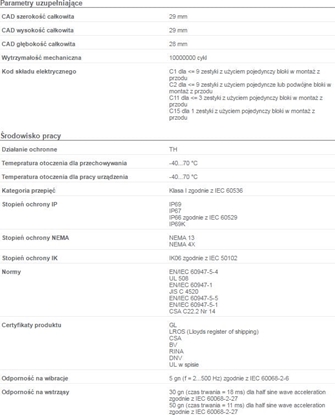 Picture of Schneider Electric Napd przycisku biay z podwietleniem z samopowrotem (ZB4BW11)