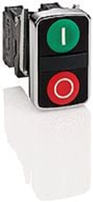 Attēls no Schneider Electric Napd przycisku podwójny zielony/czerwony O-I bez podwietlenia z samopowrotem (ZB4BA7341)