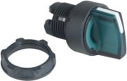 Attēls no Schneider Electric Napd przecznika 2 pooeniowy zielony z podwietleniem bez samopowrotu (ZB5AK1233)