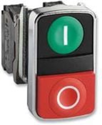 Attēls no Schneider Electric Napd przycisku podwójny zielony/czerwony z samopowrotem (ZB4BA7340)