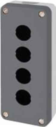 Attēls no Schneider Electric Obudowa kasety 4-otworowa 22mm szara IP65 (XALD04)