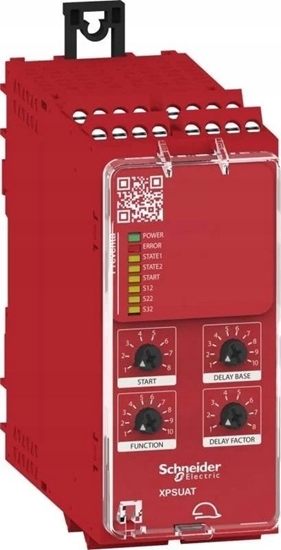 Picture of Schneider Electric Preventa XPS Universal Modu bezpieczestwa Kat.4 24 V AC/DC 3 Z+3 Z+1 R Zaciski rubowe XPSUAT13A3AP