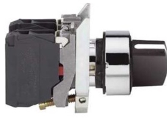 Picture of Schneider Electric Przecznik 2 pooeniowy pokrto 22mm 1Z bez samopowrotu czarny XB4BD21